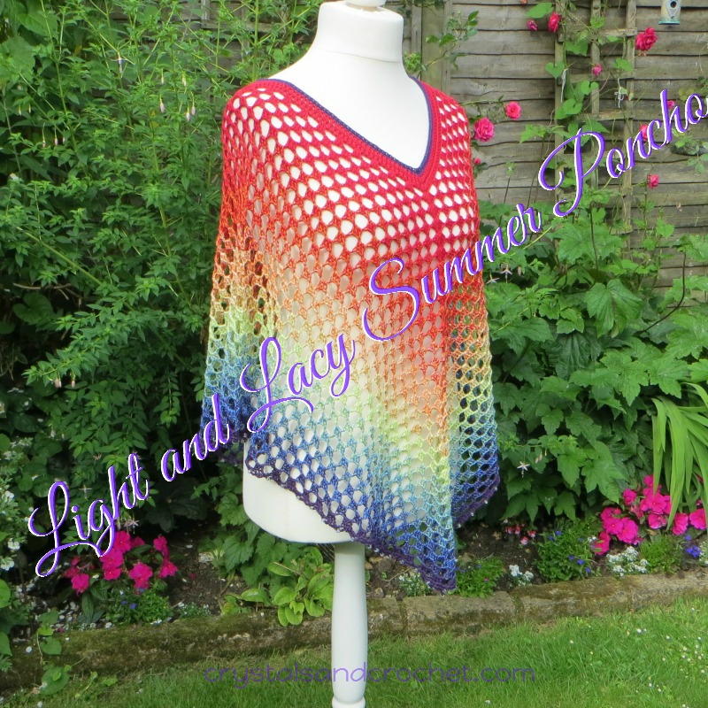 Light and Lacy Summer Poncho Crystals & Crochet