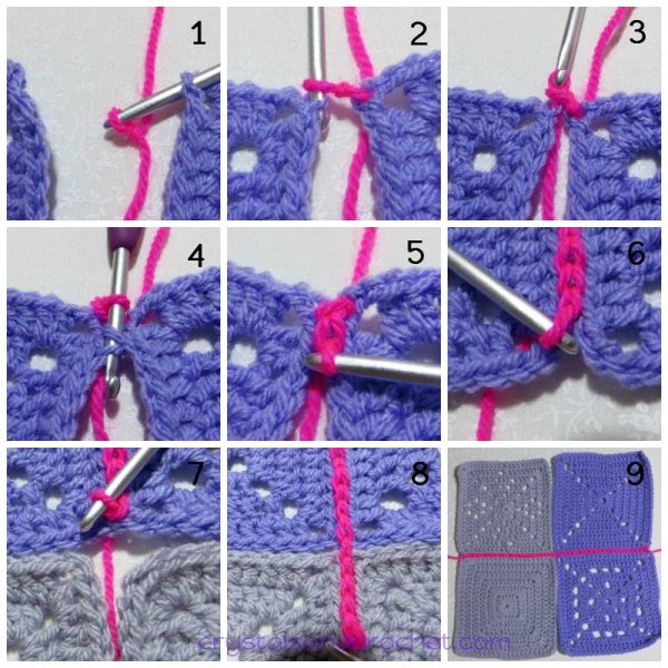 Slip Stitch Joins - Crystals & Crochet